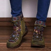 밍브띠 여성 보헤미안 캐주얼 앵클부츠