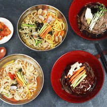 [우정본가] 국수 골라담기 6인분 칼국수 메밀 비빔 수제비 잔치국수 우동, 생 사리국수 6인분, 멸치맛 6인분