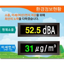 전광판 소음 측정기 공사장 소음측정 건설 현장 비산먼지 측정기 R-5번, R-6 소음측정기(형식승인)+미세먼지(형식승인)통합형, 1개