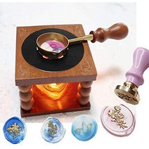 Gpeal Wax Warmer for Seal Stamp Wax Seal Stamp Warmer Kit Wax Seal Stamp Set Sealing Wax Furnace T, 1, Wax Seal Stamp Set Sealing Wa
