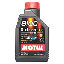 모튤 8100 엑스-클린 EFE 5W30-1L C2/C3 100%합성유 에스테르 엔진오일, 1개, 5w30