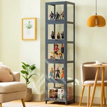 프라모델 진열장 건담 아크릴 투명 박스 쇼케이스, 회색 5단