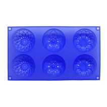 [퓨어솝] 6구[꽃모음-100g]비누틀 비누몰드 실리콘몰드, 6구[꽃모음-100g]