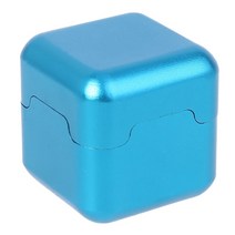 당구장자석초크케이스 초크케이스 당구용품초크케이스자석 자석 가죽 쵸크케이스 개인용 당구동호회 알루미늄 휴대용 미니 풀 큐 팁 분필 홀더 캐리어 케이스 box for snooker, 파란색