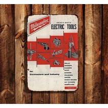 밀워키샌딩기 무선센더 무선샌딩기 주석 기호 밀워키 공구 워크샵 광고 재생산 금속 사인 8x12, 01 as the picture_01 20x30cm