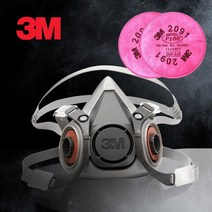 3M 쓰리엠 6200 마스크 2091k 고효율 미세먼지 필터 세트, 2분류