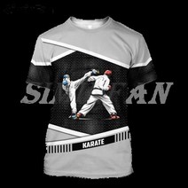 검도복 하카마 검도도복 도복 가라테 오리지널 디자인 Kenpo 스포츠 3D 프린트 남성 캐주얼 티셔츠 여름 패션 반팔 통기성 블레이저 판매