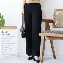 봄 가을 임산부 복대형 뒷밴딩 레이온 스판 와이드 팬츠 바지 정장 하객 임부복 L/XL