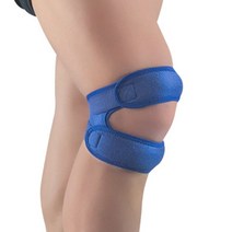 해피벨 무릎 보호대 압축 무릎 패드 1 팩 스포츠 운동 보호 장비 안정기 탄성, 02 파란