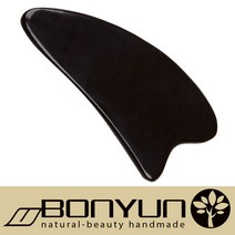 목소장 물소뿔 괄사 마사지 도구 경락, 1개, B03)흑각**삼각괄사