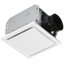 Homewerks 7140-110-G3 욕실 팬 천장 마운트 배기 환기 무소음 2.0 Sones 110 CFM 화이트 112332, 80CFM