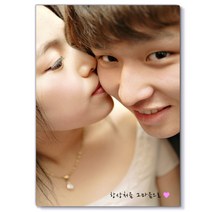 [이미지짱] 12x17 인치 (30.47x43.17 cm 벽걸이형) 크리스탈마블액자//사진과 문구글 메세지글 웨딩 돌잔치