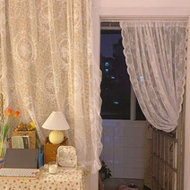 거실커튼 아이방 레이스 속커튼 빈티지