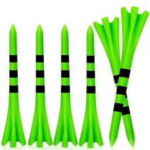 골프 용품 골프 티 프린트 스케일 깨지지 않는 마찰 감소 티 플라스틱 사이드 스핀 5 프롱 83mm 신제품, 10 Green 70mm