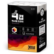 한예지 맥시멈드라이 4겹 천연펄프 화장지 27m 30롤 1팩