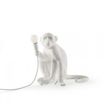 [정품] Seletti 셀레티 원숭이 조명 블랙 Monkey Standing Table Lamp, White Monkey Standing Lamp