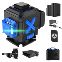 그린 레이저 레벨기 수평기 양방향 공구 전자 미니 라인 타일 먹줄 디지털 수직, 8라인 그린 배터리2(잔량X)