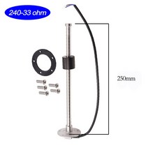 수위조절기 수위센서 연료 레벨 탱크 게이지 해양 보트 요트 변환기 플로트 스위치 자동 초음파 수위계, 250mm 240-33옴