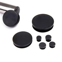 상다리부속 100pcs 강철 파이프 끝 블랭킹 캡에 대 한 플라스틱 라운드 내부 플러그 안티 슬립 합금 사다리의 자 다리 커버 가구 보호자 패드, [02] 50 pcs, [09] 32mm