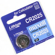 MAXELL 수은전지 (리튬 셀/CR2025)/전원 어댑터/멀티탭, 단일 모델명/품번