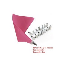 분무기 고익 고압 크림 케이크 장식 팁 세트에 대 한 34pcs 노즐 실리콘 과자 가방 컵케익 파이핑 DIY 주방 베이킹 도구, as a picture 3