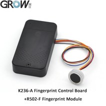지문인식도어락 무타공 R502-F 방수 DC3.3V UART 작은 라운드 링 RGB LED Capacitve 지문 센서 모듈 액세스, 04 K236-A R502-F