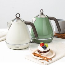 모리츠 감성 대용량 레트로 무선 전기포트 1.7L, 아이보리