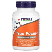 나우푸드 True Focus 베지 캡슐 90 정 L-티로신 L-페닐알라닌 DMAE