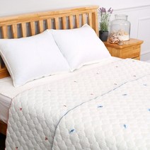 하라홈 시어서커 자수 포인트 시원한 여름 누비이불 Q