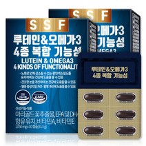 순수식품 루테인 오메가3 4종 복합 기능성 1050mg 30캡슐 2박스, 루테인 오메가3 4종 복합기능성