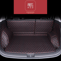 2021 벤츠 GLC300e 쿠페 & SUV 전용 풀커버 트렁크매트 차박매트 자동차용품, 블랙레드