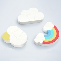 무지개 방문 문콕 문꽝 쿠션 손끼임 손보호 닫힘 방지 고정 장치 가드 도어 스토퍼, 코끼리-하마-곰 세트