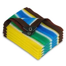 텐트 그늘막 차양 × 캐노피 천막 여름 정원 뒤뜰 자외선 차단 내구성 햇빛 가리개, Yellow Green Stripes+2*3 메터