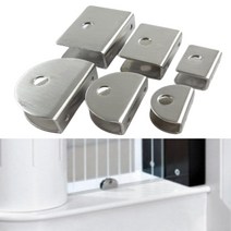 유리두께 욕실브라켓 액세서리 나무 고정 다용도 평다보 선반고정부품, 원형소