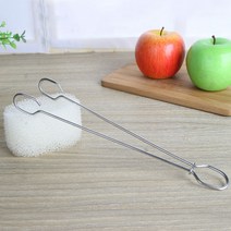 롱손잡이 스테인리스 집게 손잡이 리필 병솔, 리필 화이트 2개