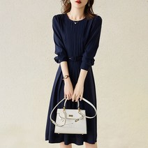 요모조모 1425 플리츠 셔링 벨트 원피스