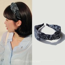 [블링살롱made/국내제작] 뉴 페이즐리 반다나 헤어밴드 넓은 머리띠 4컬러