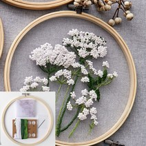 DIY 프랑스자수 패키지 키트 들꽃 프랑스자수용품 프랑스자수준비물 프랑스자수소품, 1개