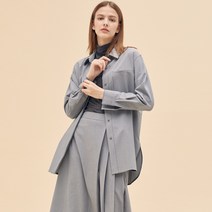 W9 W Collection 포켓포인트 롱 셔츠 (2colors) TMYWA49W11