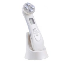 v라인 고주파 마사지기 리프팅 탄력 얼굴 목 주름케어, 블랙 (젤 없음)