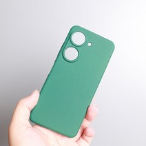 ASUS Zenfone 9 9Z 8 7 Pro 6 6Z 케이스 모래 매트 소프트 실리콘 전체 보호 카메라 낙하 방지 미끄럼 커, 06 for Zenfone 9Z, 05 Green