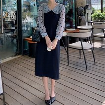 오피스룩 하객룩 자켓 랩원피스 카라 활용높은 원피스롱 포인트룩 꾸안꾸 데님 이중 크롭