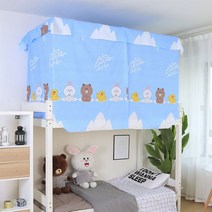 침대커튼 침대캐노피 2층침대커튼학생 기숙사 캐노피 블랙 아웃 침대 커튼 이층 방진 개인 정보 보호 모기, 10 10_01 1.2m