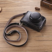적합 Leica D-Lux7 카메라 가방 Typ109 가죽 케이스 Leica C 럭스 보호 케이스 C 단일 어깨 사진 가방 Dlux6 5 Crossbody Typ112 레트로 특별, Leica D-Lux7/Typ109 전용 [블랙]