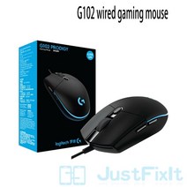 로지텍 호환 GPRO G502 G903 G703 G304 무선 게임용 마우스 영웅 G402 G300S G102 지원 데스크탑 노트북 overwatch LOL, 06 G102, 한개옵션1