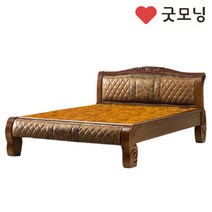 [굿모닝 돌흙침대] 240Q 황토볼 퀸침대 2인용 보료