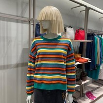 베네통 컬러 스트라이프 니트 BAKP10211