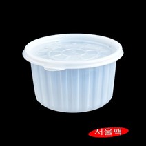 삼계탕용기 순대국용기 미니탕용기 일회용죽용기 원형죽용기 AJ-158 대 300세트, 블랙