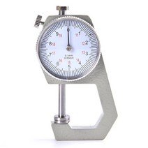 폭 측정기 1pcs 0-10mm 0-20mm 금속 다이얼 두께 게이지 가죽 종이 두께, a2 0-20mm 플랫