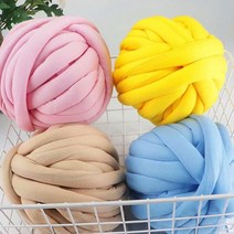 다양한컬러 자이언트얀 일반 가방 핑거니팅 방석 쿠션 1KG, 라이트그레이